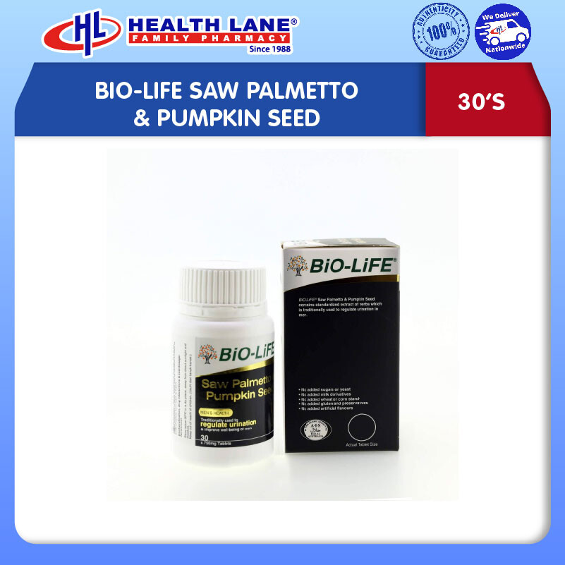 BIO-LIFE SAW PALMETTO & PUMPKIN SEED (30'S)